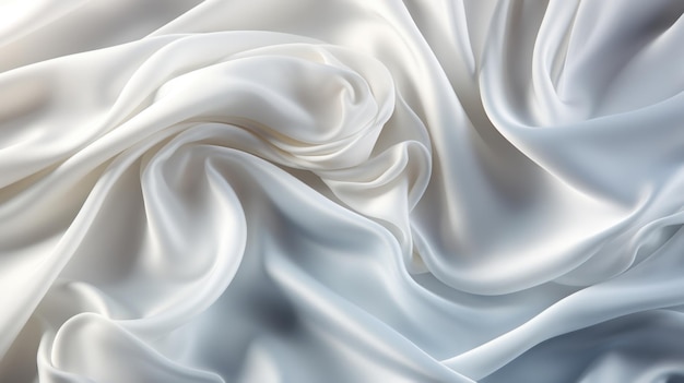 Белая атласная шелковая элегантная ткань для фона