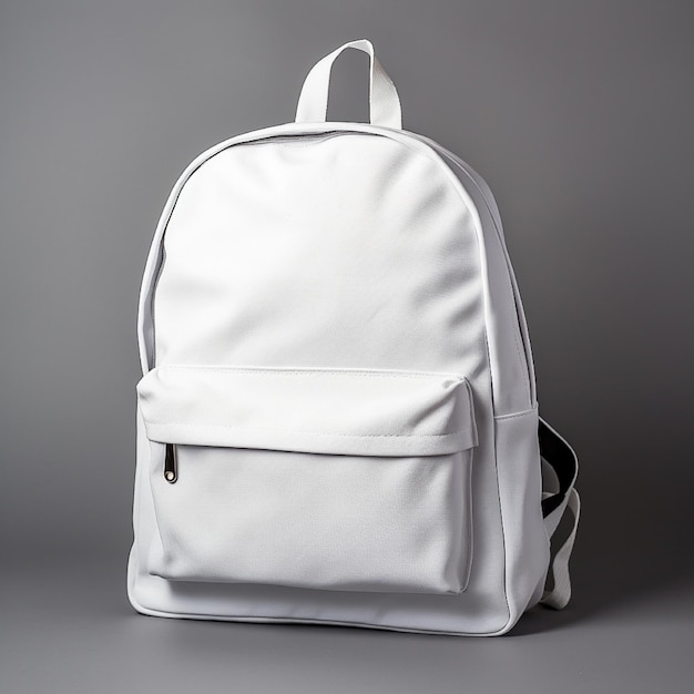 White School Bag Studio Shot 2