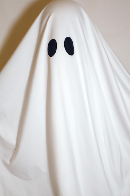 Photo white sheet ghost for halloween