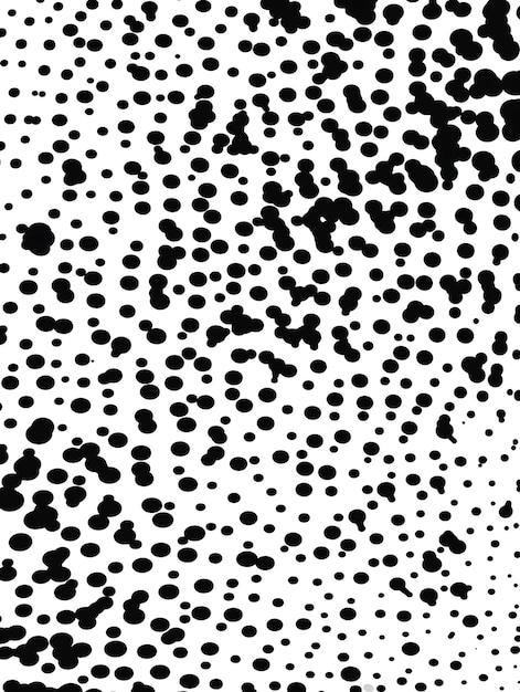 Photo a white sheet of paper with black dots and a white background