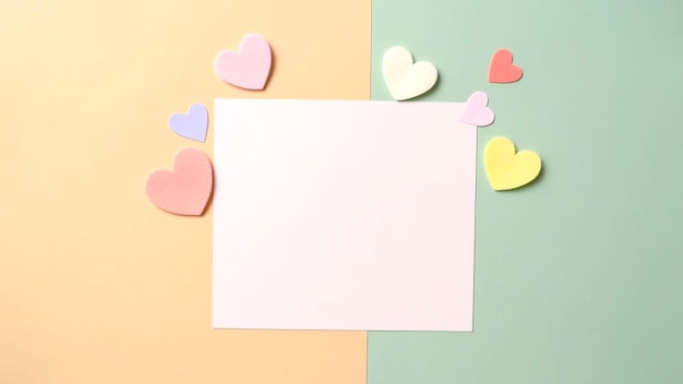 A white sheet of paper with a heart on it