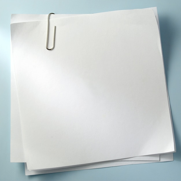 White sheet of paper