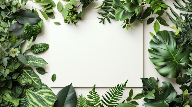 White Sheet Surrounded by Green Plants