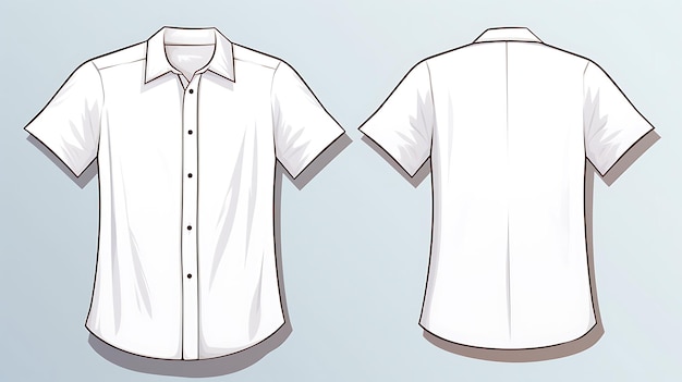 Premium AI Image | White shirt animated vector