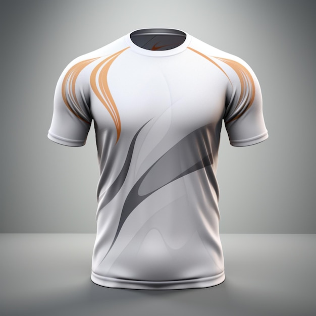 Белая рубашка спортивная футболка дизайн