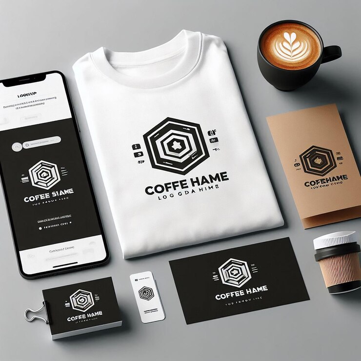 Photo a white shirt that says coffee on it