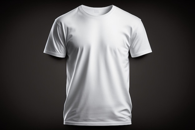 white shirt with black background photo