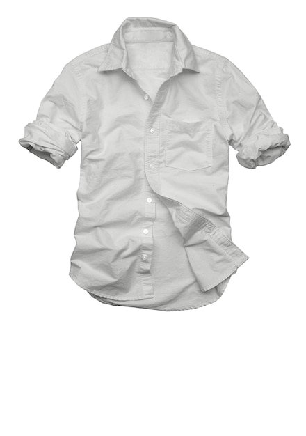Белая рубашка с воротником, на котором написано «Я мальчик».