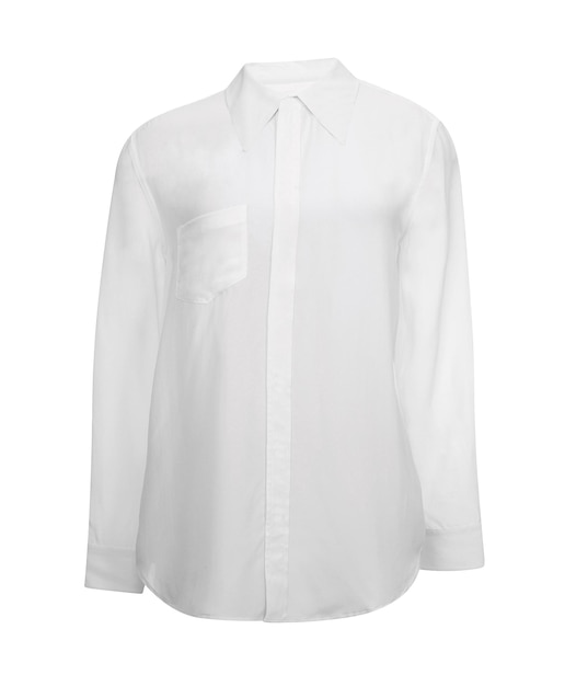 長袖の白いシャツ