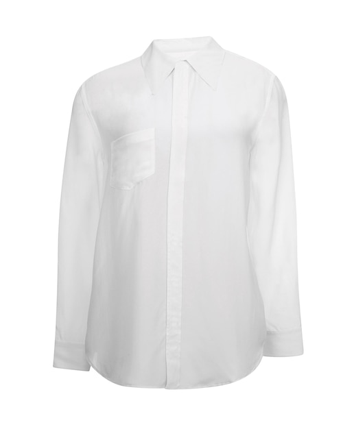 white shirt with long sleeves