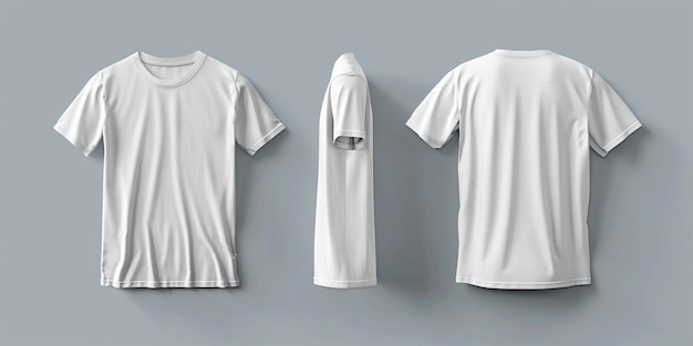 Photo a white shirt with the word t shirt on the back