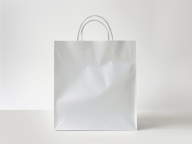 Фото white shopping bag shopping bag mockup paper bag mockup