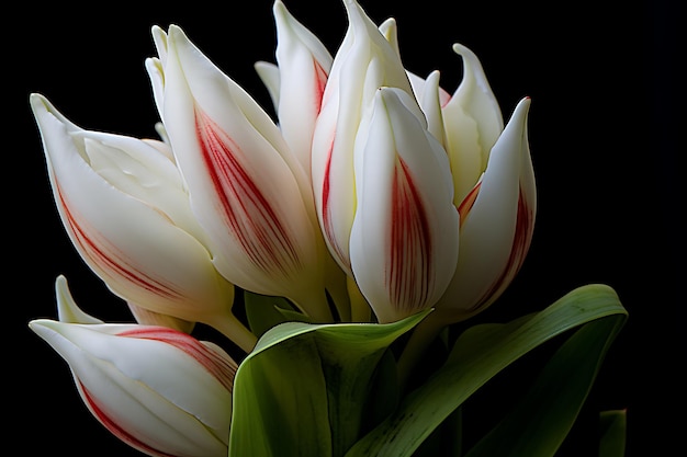 White siam tulip blooming
