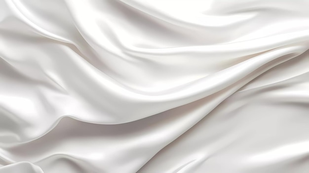 White silk fabric texture background Generative ai design