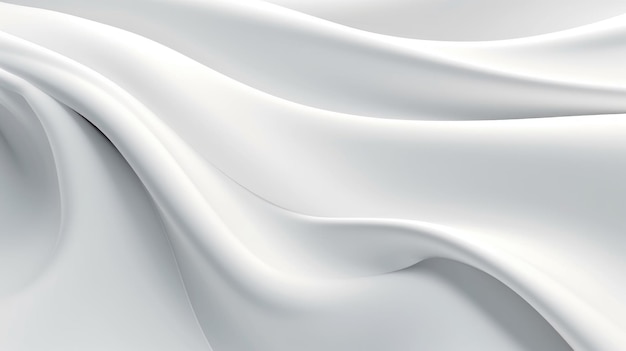 White silk fabric that is blowing in the wind.