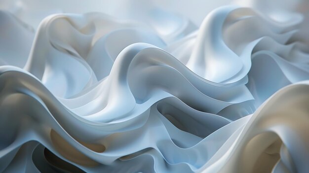 White silk fabric with gentle waves Soft and elegant this fabric is perfect for a luxurious look