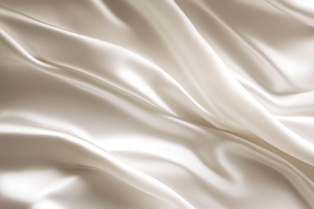 White silk fabric with a soft wave of light.