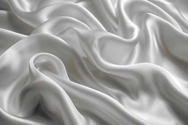 White Silk Satin Texture Background