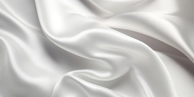 White silk texture elegant background ai generated