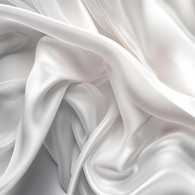 White silk texture elegant background ai generated