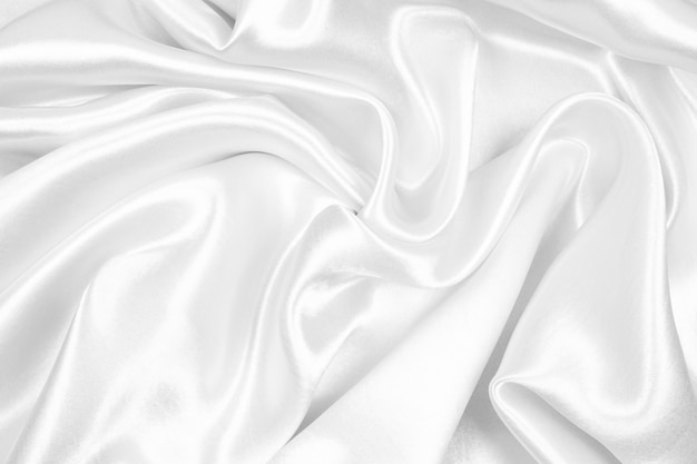 White silk texture luxurious satin for abstract background