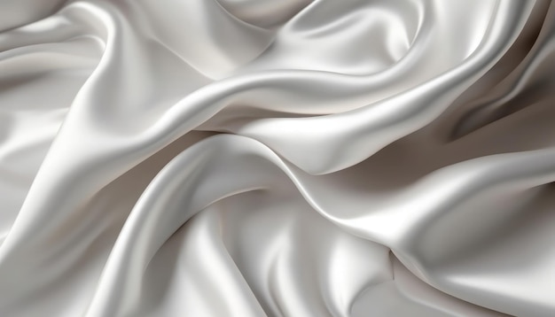 A white silk with a silver background that has a white texture.