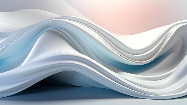 White And Silver Gradient Curves