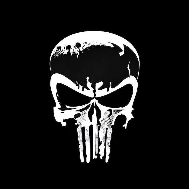 Premium AI Image  The skull of the punisher wallpapers