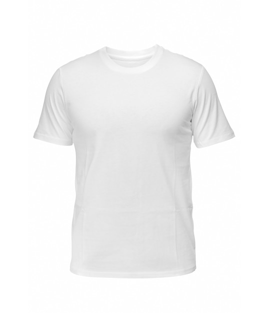 White sleeveless Tshirt Tshirt front view on a white background