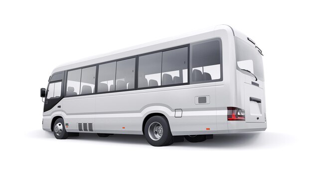 Включи белый автобус. Мокап автобус белый