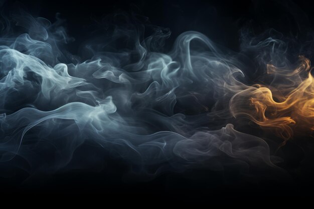 Photo white smoke abstract on black background texture high quality photo