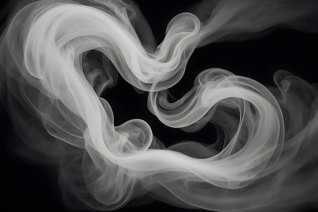 Photo a white smoke abstract with an isolated background