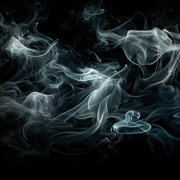 white smoke background with black background