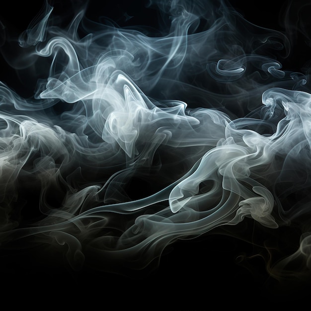 white smoke background with black background