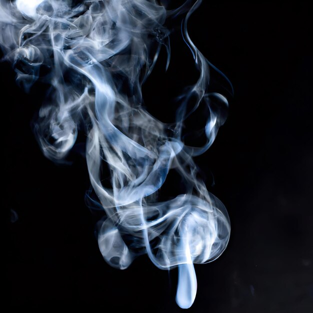 White smoke on black background_ai_generated