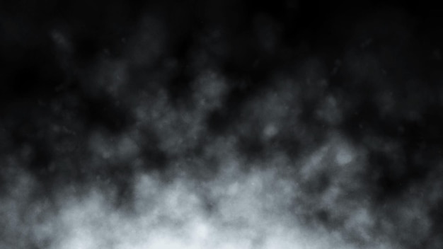 Dynamic Abstract Fog White Smoke Emanating From A Black Background