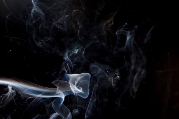 White smoke movement.