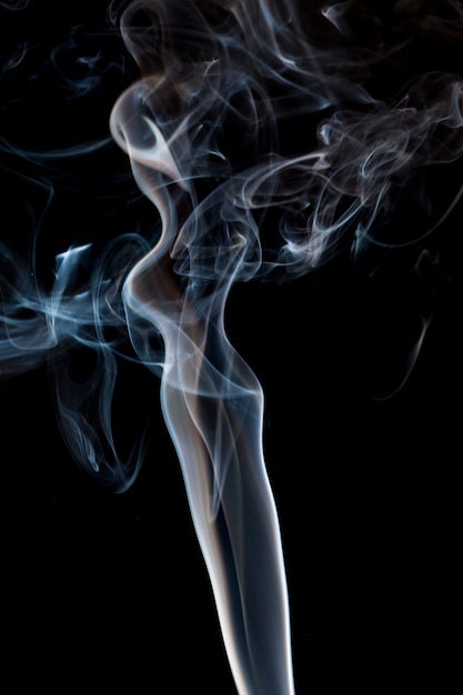 White smoke movement.