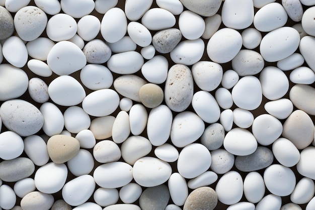 White smooth large stones