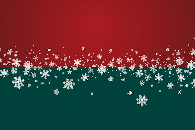 white snowflake seamless pattern on red and green christmas background