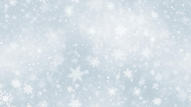 Foto fiocchi di neve bianchi su uno sfondo bianco o blu semplice