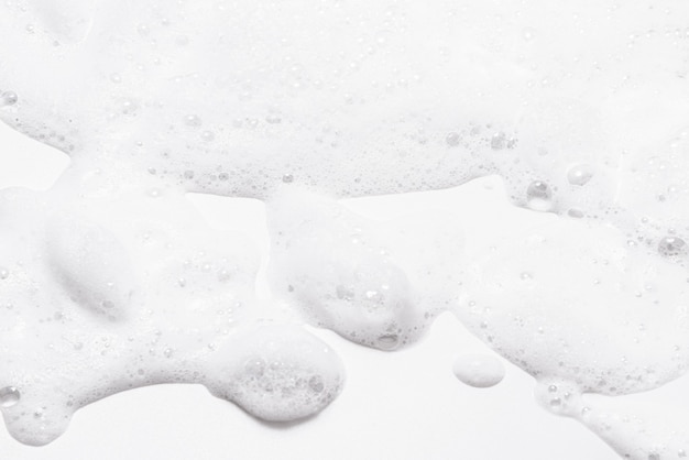 Photo white soap foam textured background