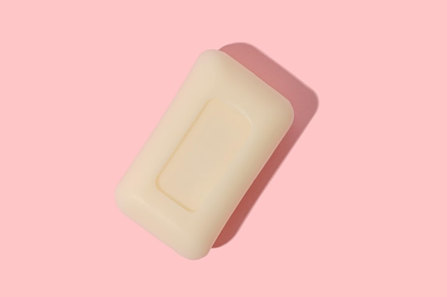 White soap with hard shadow Detergent and body care