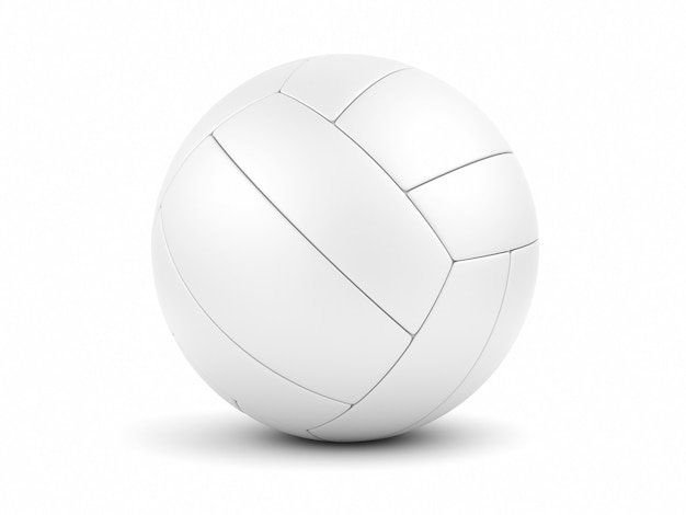 Белый футбольный мяч на белом крупным планом