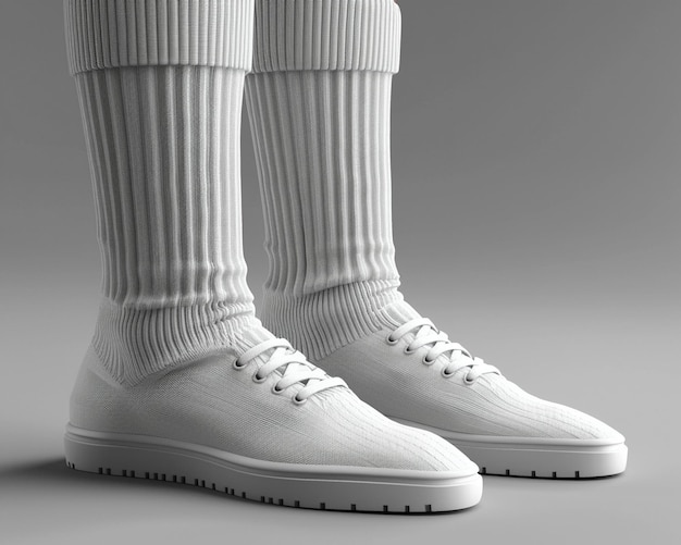 White sock mockup