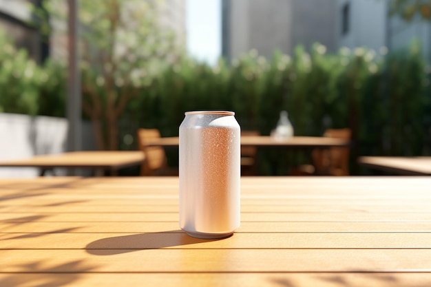 White Soda Can Mockup