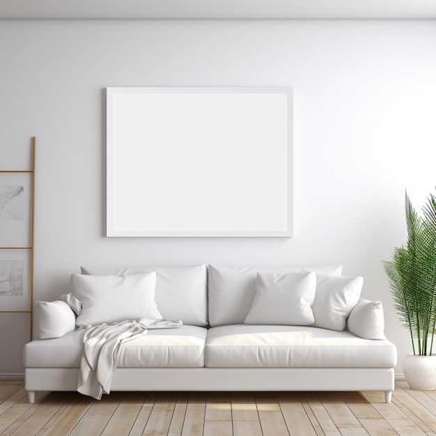 Photo white sofa