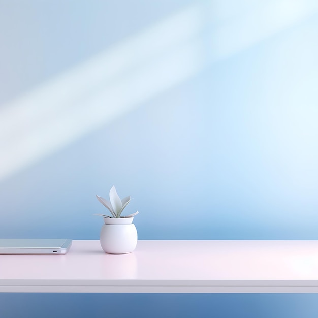 White soft gradient background with a subtle texture featuring a office