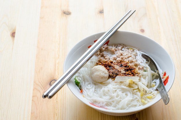 White spicy noodle,  Spicy sweet and sour testy