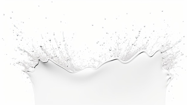 white splash isolated on white realistic 4k